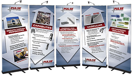 Trade Show Graphic for Pulse Technologies Designed by DDA