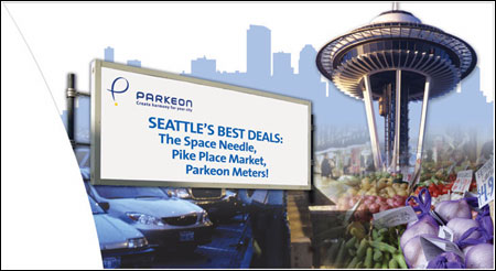 Trade Show Graphic for Parkeon Designed by Dynamic Digital Advertising