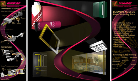 Trade Show Gtraphic Panel Design for Dunmore Corporation